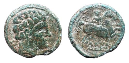 103 - Belikiom. As. 120-20 a.C. Belchite (Zaragoza). (Abh-243). (MIB-76/4a). (Acip-1433).