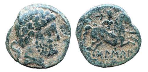 107 - Bolskan. As. 180-20 a.C. Huesca. (Abh-1918). (MIB-79/08a). (Acip-1419)