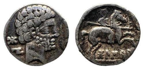 112   -  Bolskan. Denario. 180-20 a.C. Huesca. (Abh-1911).