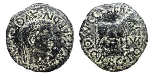 119 - Calagurris. Época de Augusto. As. Unidad. 27 a.C-14 d.C. Calahorra (La Rioja). (Abh-422)