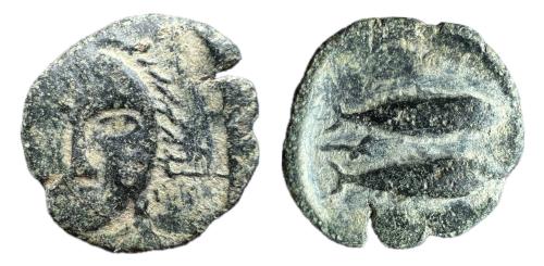 153 - Gades-Gadir. Semis. 100-20 a.C. Cádiz. (Vives 9/219) (ACIP 653) (CNH 85/23). (MIB 18321 | 9/35a).