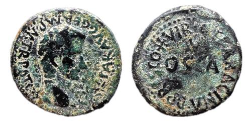 174   -  Osca. Semis. 37-41 d.C. Huesca. (Abh-1945). (Acip-3233).