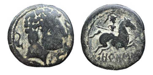 175   -  Orosis. As. 120-20 a.C. Zona media del Ebro. (Abh-1908). (MIB-73/4).