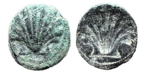 184 - Arse-Saguntum. Sextante incuso. 170-20 a.C. Sagunto (Valencia). (Abh-2064/70).
