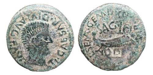 186 - Arse-Saguntum. Época de Tiberio. As. 14-36 d.C. Sagunto (Valencia). (Abh-2091). (Acip-3237).