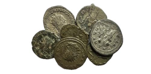 199   -  Lote de monedas del Bajo Imperio. A examinar.