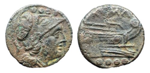 203   -  ACUÑACIONES ANONIMAS. Triens. 211 a.C. Craw 56.4.