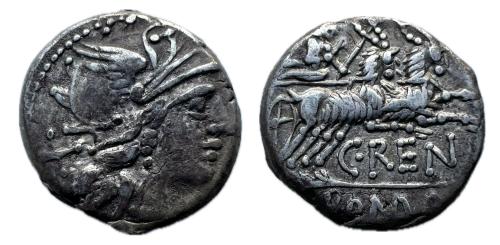 212 - Renia. C. Renius. Denario. 138 a.C. Roma. (Ffc-1088). (Craw-231/1). (Cal-1230).