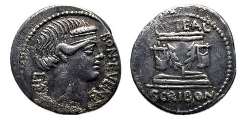 213 - Scribonia. L. Scribonius Libo. Denario. 62 a.C. Roma. (Ffc-1102). (Craw-416/1a). (Cal-1248).