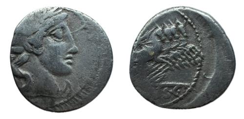 216   -  Vibia. C. Vibius C.f. Pansa. Denario. 90 a.C. Taller Auxiliar de Roma. (Ffc-1187). (Craw-342/5b). (Cal-1345).