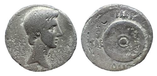 221 - Augusto. Denario. 31 a.C. Cyrenaica. (Ffc-101). (Ric-543a). (Cal-682).