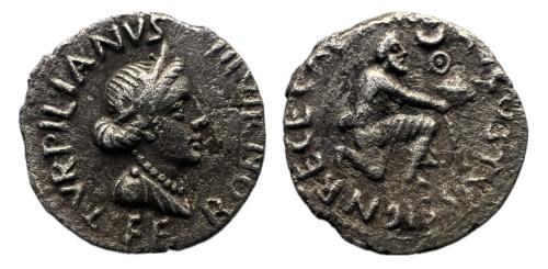 223   -  Augusto. P. Petronius Turpilianus. Denario. 19 a.C. Roma. (Ffc-304). (Ric-288). (Cal-1080).
