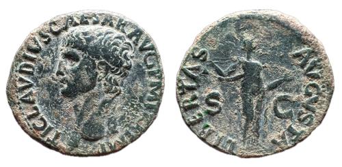 232   -  Claudio I. As. 50-54 d.C. Roma. (Ric-I 113). (Bmcre-204).