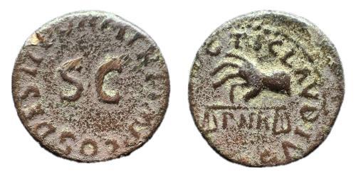 234   -  Claudio I. Cuadrante. 41 d.C. Roma. (Ric-85). (Bmcre-147)