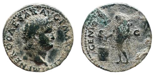 239   -  Nerón. As. Unidad. 54-68. Lugdunum. (Spink-1972). (Ric-533). (BMC 273, 370)