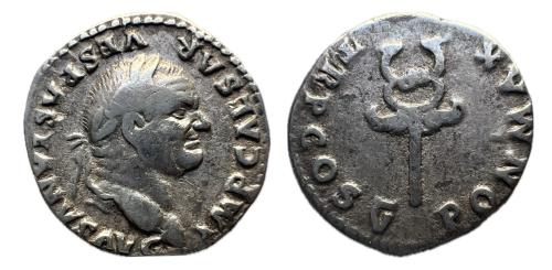 240   -  Vespasiano. Denario. 74 d.C. Roma. (Ric-II 1.703). (Bmcre-138). (Rsc-362).