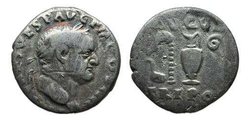242   -  Vespasiano. Denario. 72-73 d.C. Roma. (Ric-II 356). (Bmcre-64). (Rsc-45).
