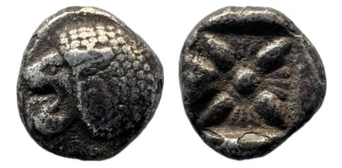 26   -  Ionia. Miletos. Dióbolo. 520-450 a.C. (SNG Kayhan-476/82). (Sng Keckman-273).