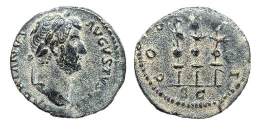 262   -  Adriano. Cuadrante. 125-128 d.C. Roma. (Ric-977).