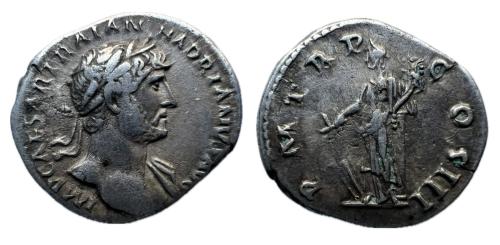 267   -  Adriano. Denario. 117-138 d. C. ( RIC 86; ) Roma