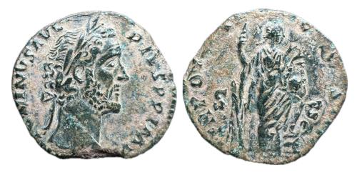 273   -  Antonino Pío. Sestercio. 156-157 d.C. Roma. (Spink-4251). (Ric-964).