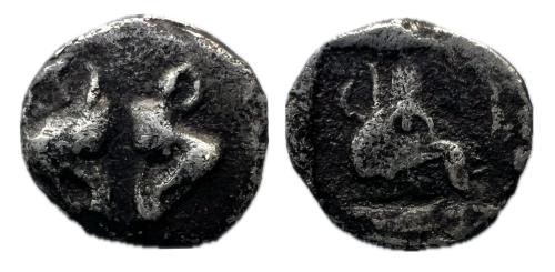 28 - Lesbos. 1/36 estátera. 500-450 a.C. Incierta. (Cng-E326 Similar). (Rosen-545).