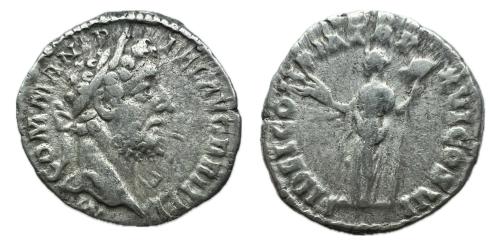 301   -  Cómodo. Denario. 191 d.C. Roma. (Ric-229a). (C-130).