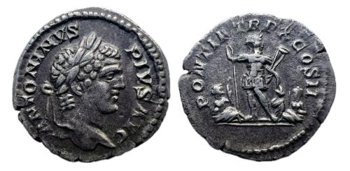 318   -  Caracalla, 198-217. Denario (RIC 96), Roma, 207.