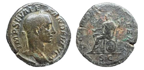 336   -  Alejandro Severo, 222-235 d. C. Roma Sestercio Æ.