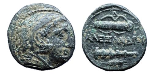 34 - Reino de Macedonia. Alejandro III Magno. AE 20. 336-323 a.C. Ceca incierta en Macedonia