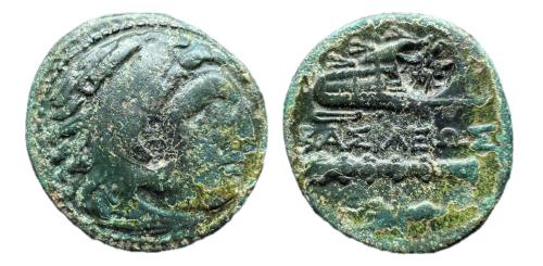 35 - Reino de Macedonia. Alejandro III Magno. AE 22. 336-323 a.C. Ceca incierta en Macedonia. (Price-311). (Hgc-3.1,925a).