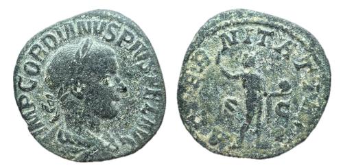 350   -  Gordiano III. Sestercio. 240 d.C. Roma. (Ric-IV 297a). (C-43).