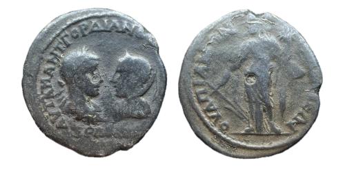 358 - Gordiano III y Tranquilina THRACIA Anchialus 238-244 d. C. (Varbanov: 684 AMNG I