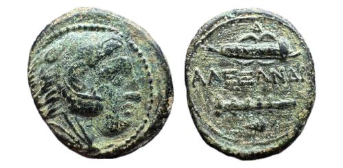 36 - Reino de Macedonia. Alejandro III Magno. AE 17. 336-323 a.C. Ceca incierta en Macedonia. (Price 266).