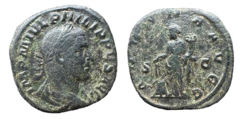 361   -  Filipo I. Sestercio. 246-224 d.C. Roma. (Ric-168a). (C-26).