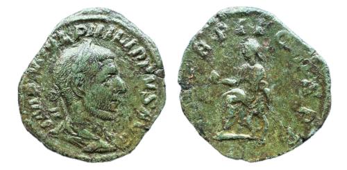 363   -  Sestercio  FILIPO I. 245 d.C.(C-121; RIC-148a.) .