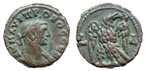 388   -  Probo. Tetradracma. RY 4 278/79 d.C. Alejandría. (Köln 3136; Dattari 5561 )