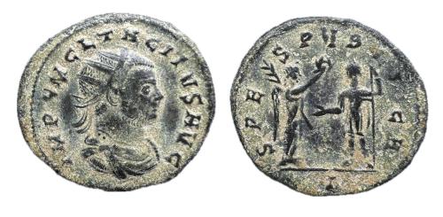 392   -  Tácito. Antoniniano. 276 d.C. Cyzicus. (Ric-V 207 (Var. bust.)).