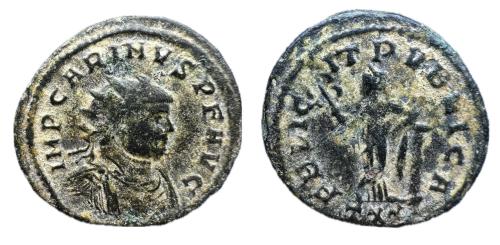 394   -  Carino. Antoninianus, 283 d.C.. Ticinum.( RIC V.2-295.)