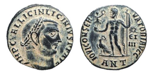 404   -  Licinio I BI Nummus. Antioquía, (RIC VII 8) 313-314 d. C