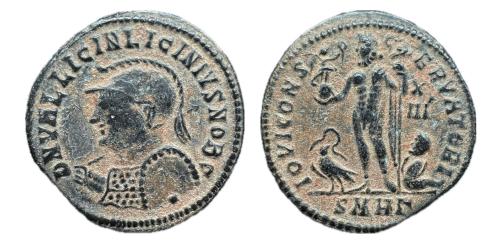 412   -  LICINIO II (César, 317-324). Follis. (RIC 54.) Heraclea.