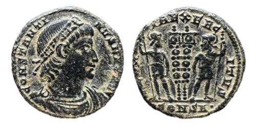 419   -  Constantino I Æ Nummus. Constantinopla, 330-333 d. C.