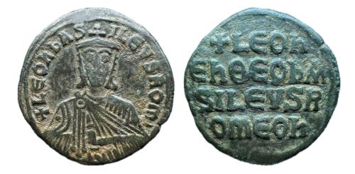 445   -  León VI. Follis. 886-912 d.C. Constantinopla. (Doc-8). (Sear-1729).