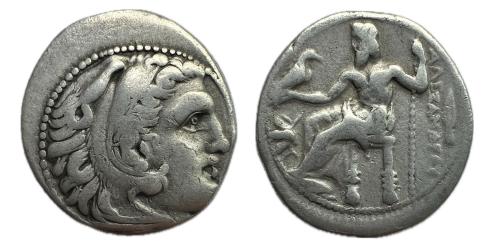 45 - Dracma de plata, circa 323-319 a. C.(Price-1936) Magnesia ad Maeandrum. Acuñada bajo Menandro o Cleto, en nombre y tipo de Alejandro III