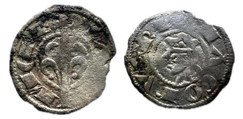 481   -  Corona de Aragón. Jaime I (1213-1276). Óbolo. Valencia. (Cru C.G-2133)