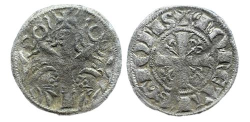482 - Reino de Castilla y León. Fernando III (1217-1252). Dinero. León. (Bautista-329).