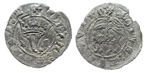 485 - Reino de Castilla y León. Juan I (1379-1390). Blanca del Agnus Dei. Burgos. (Bautista- 723). Ve.