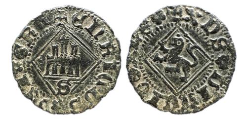491   -  Reino de Castilla y León. Enrique IV (1454-1474). Blanca del rombo.