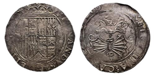 502   -  Fernando e Isabel (1474-1504). 4 reales. Sevilla.