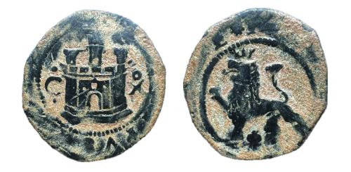 511 - Felipe II (1556-1598). 2 maravedís. ND. Cuenca. X.